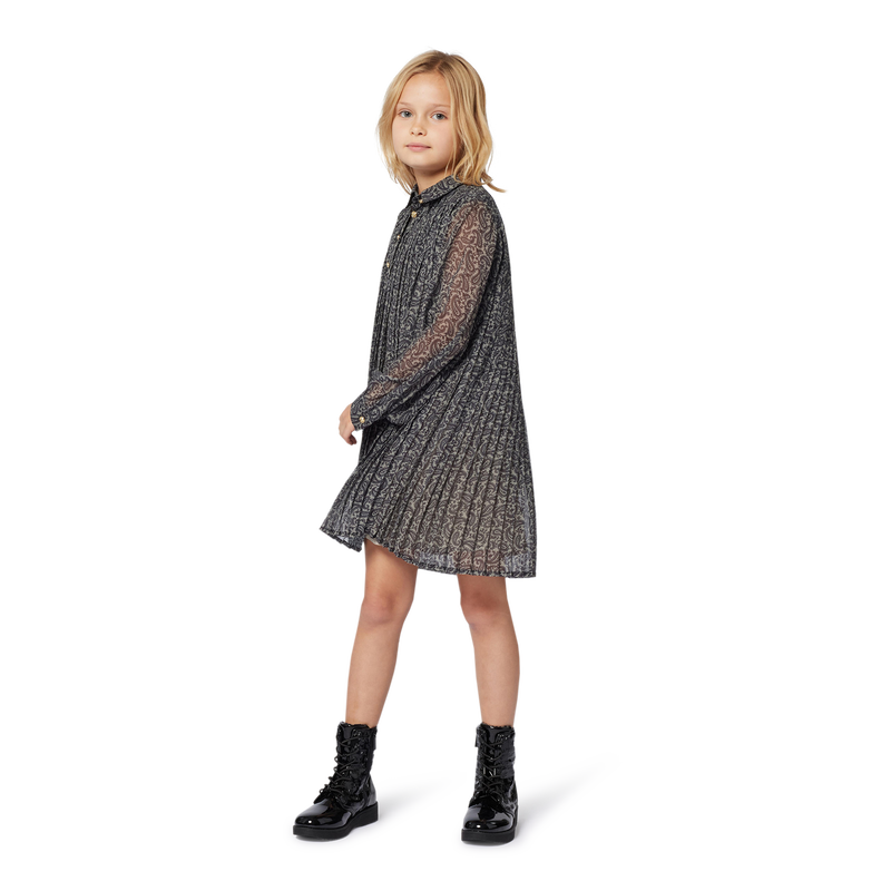 Robe pliss&eacute;e manches longues MICHAEL KORS 
                        FILLE