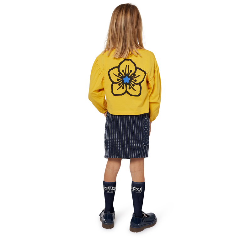T-shirt manches longues coton KENZO KIDS 
                    FILLE