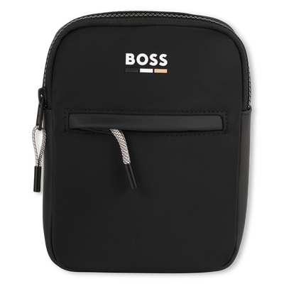 Sac besace en textile enduit BOSS GARCON