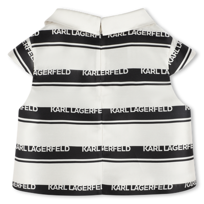 Blouse à rayures siglées KARL LAGERFELD KIDS FILLE