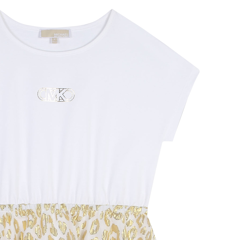 Robe bimatière imprimée MICHAEL KORS 
                    FILLE