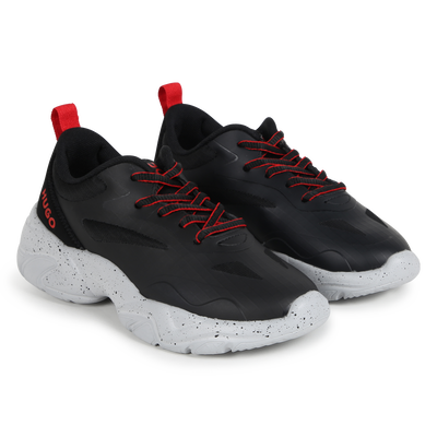 Baskets lac&eacute;es multi-textur&eacute;es Hugo GARCON