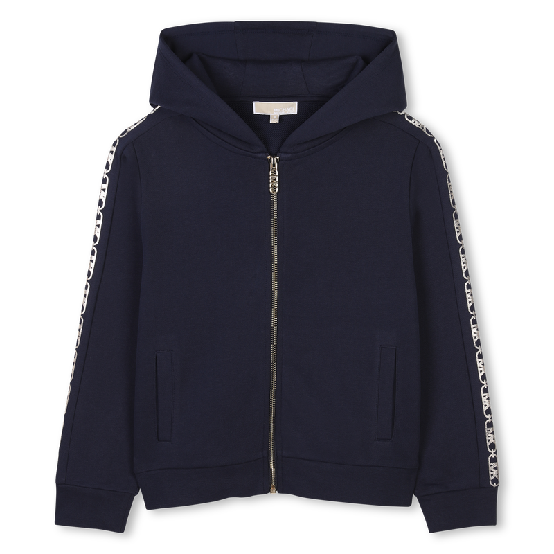 Cardigan molletonn&eacute; &agrave; capuche MICHAEL KORS 
                        FILLE