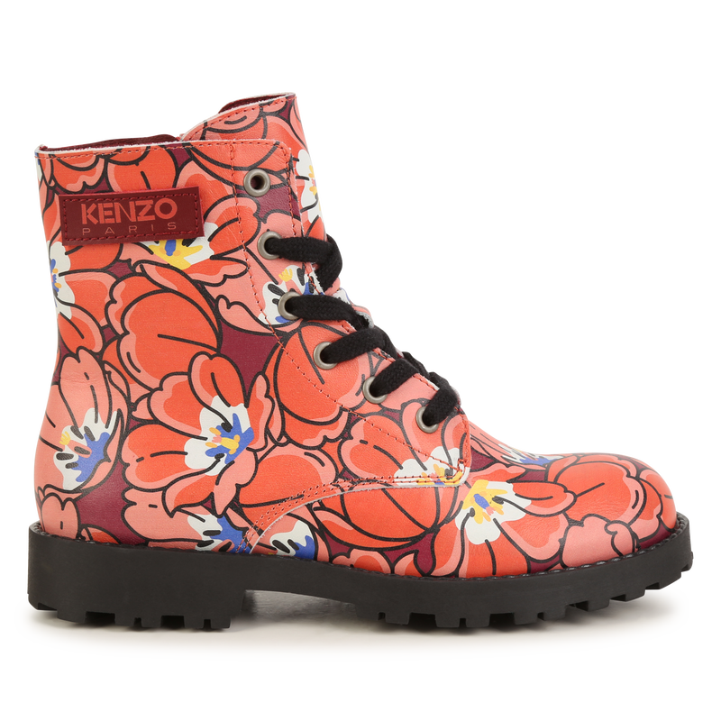 Bottines lacées en cuir KENZO KIDS 
                    UNISEXE