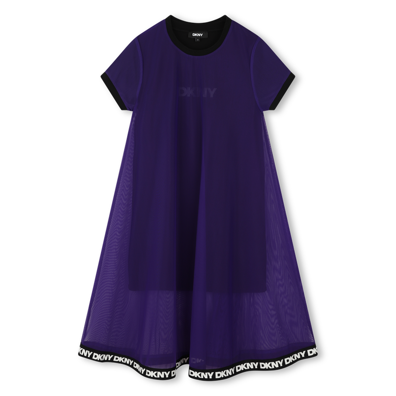 Robe 2 en 1 à manches courtes DKNY 
                    FILLE
