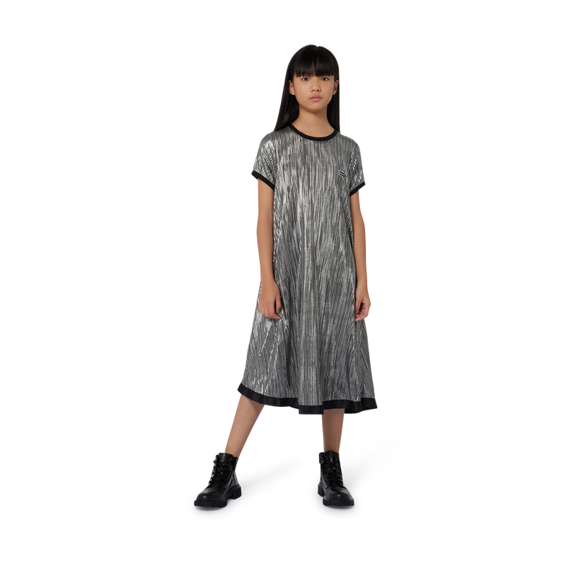 Robe plissée à manches courtes DKNY 
                    FILLE