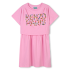 Robe 2-en-1 avec imprim&eacute; KENZO KIDS 
                    FILLE