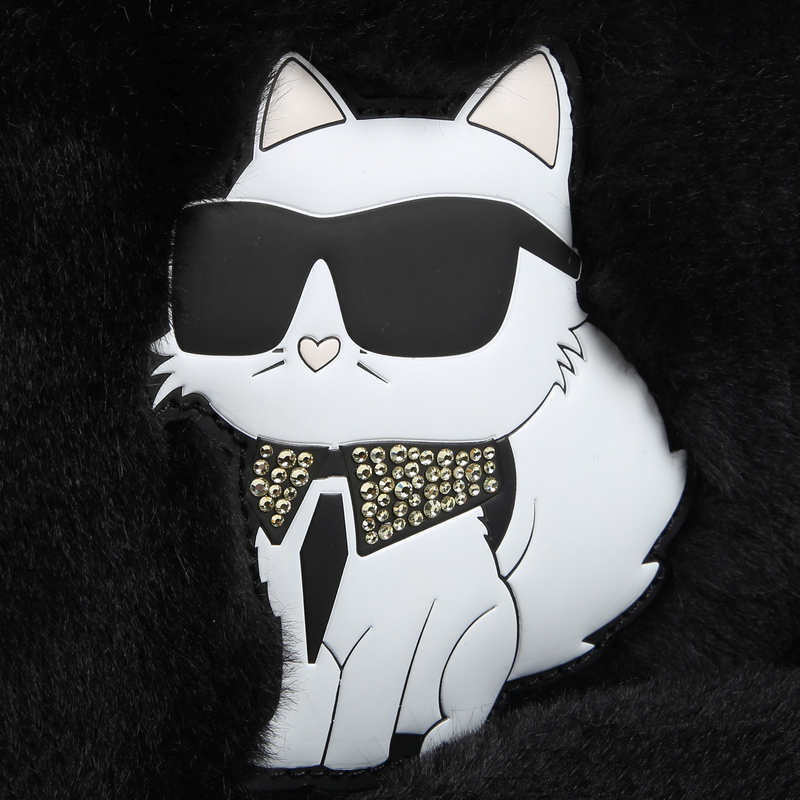 Sac à dos en polaire duveteuse KARL LAGERFELD KIDS 
                    FILLE