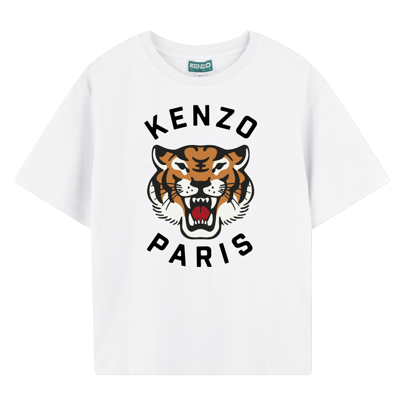 T-shirt en coton avec imprimé KENZO KIDS 
                    GARCON