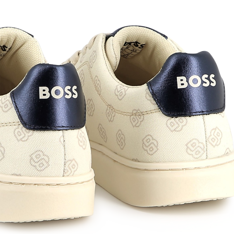 Baskets lacées en toile BOSS 
                    FILLE