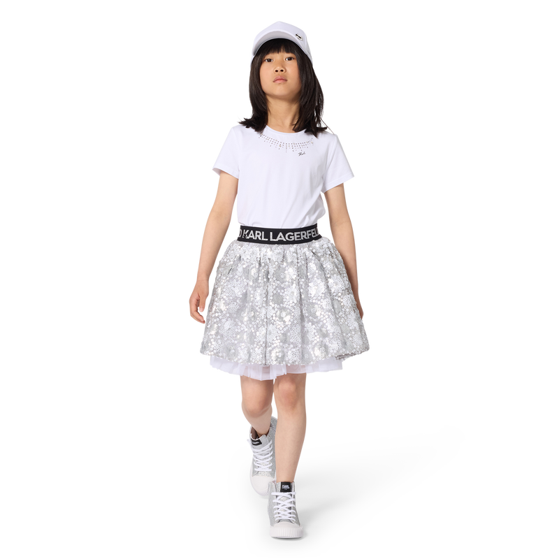 Basket &agrave; lacets KARL LAGERFELD KIDS 
                        FILLE