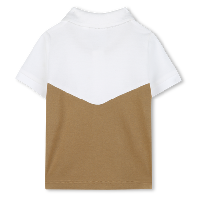 Polo &agrave; tresses sur les manches BOSS GARCON