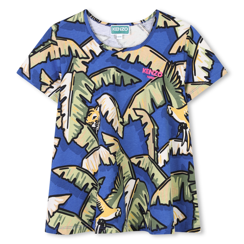 T-shirt manches courtes coton KENZO KIDS 
                    FILLE