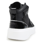 Baskets montantes en cuir de vachette KARL LAGERFELD KIDS 
                    FILLE