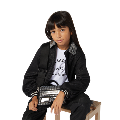 Sweat-shirt avec col bijou KARL LAGERFELD KIDS FILLE