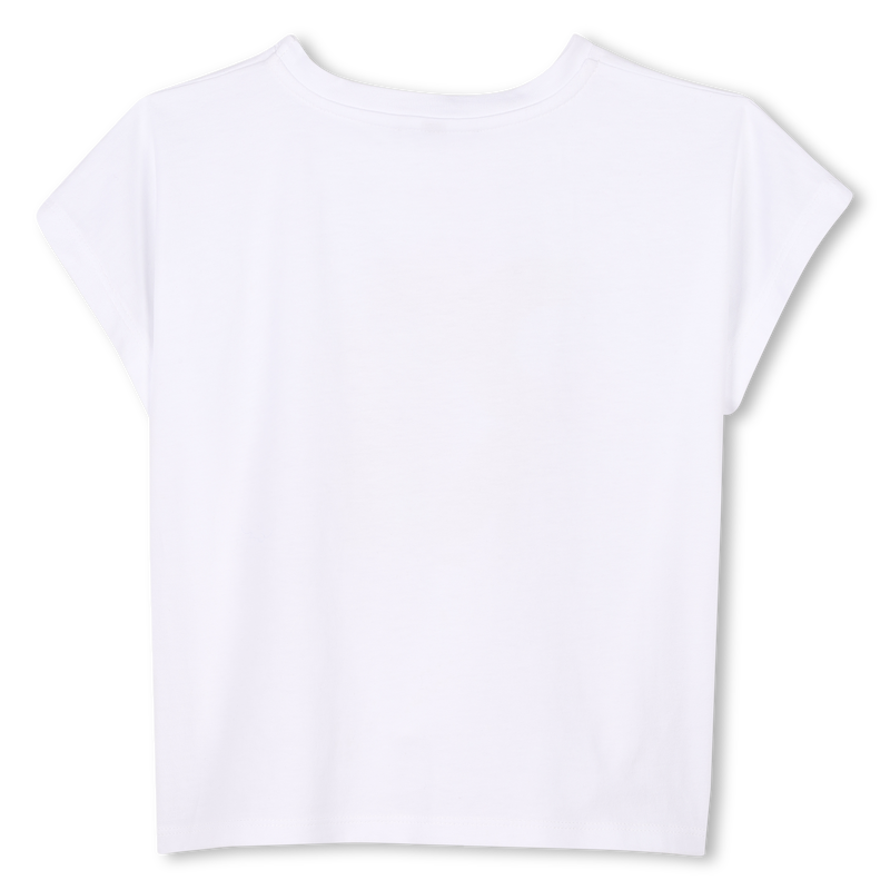 T-shirt noué en coton DKNY 
                    FILLE