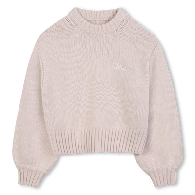Pull col rond en tricot CHLOE FILLE