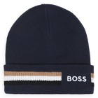 Bonnet en tricot, BLEU CARGO, hi-res