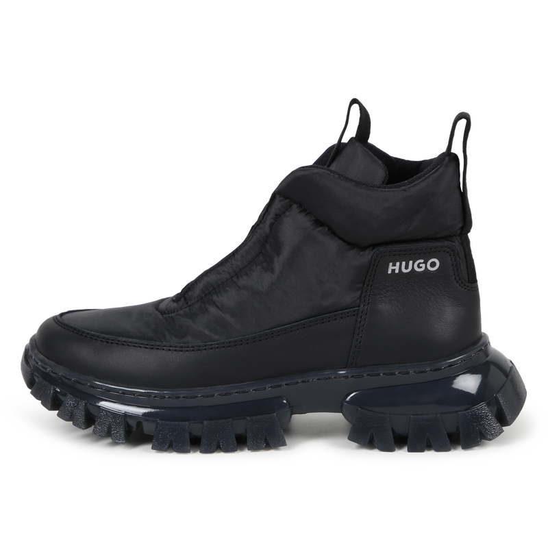 Bottines lacées bimatières Hugo 
                    FILLE