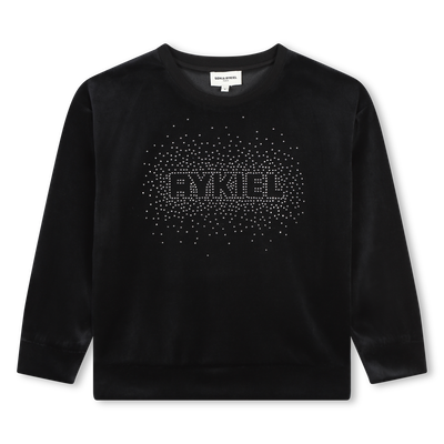 Sweat-shirt en velours SONIA RYKIEL FILLE