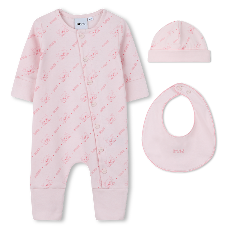 Ensemble pyjama, bonnet et bavoir BOSS 
                    FILLE