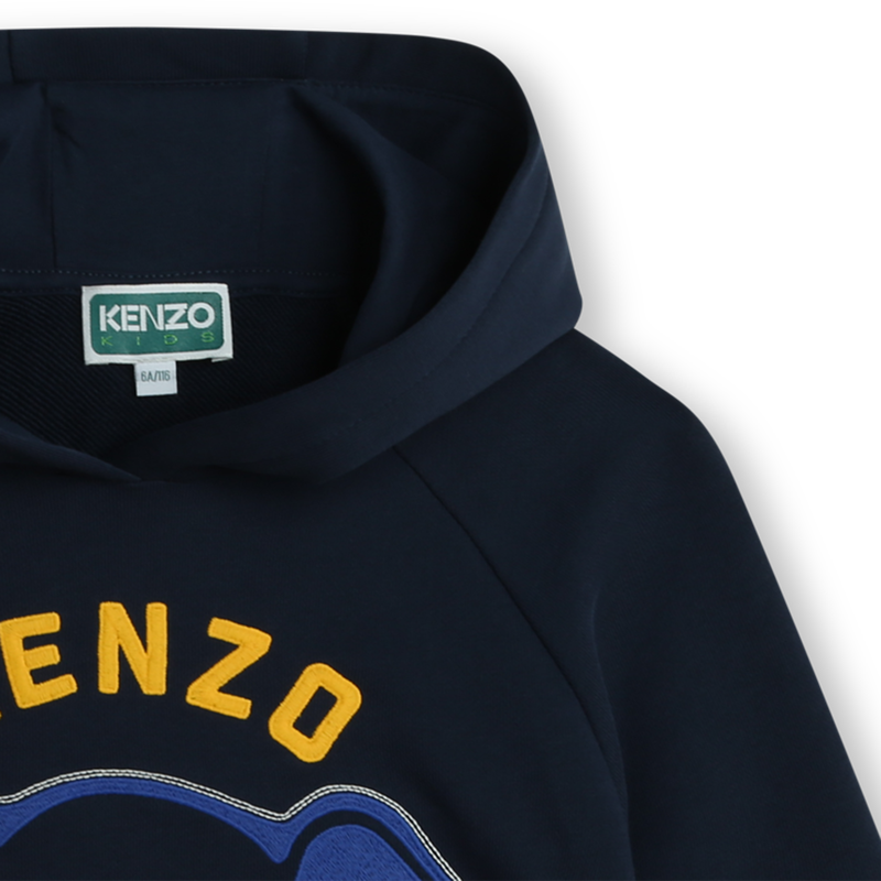 Sweat-shirt à capuche en coton KENZO KIDS 
                    GARCON
