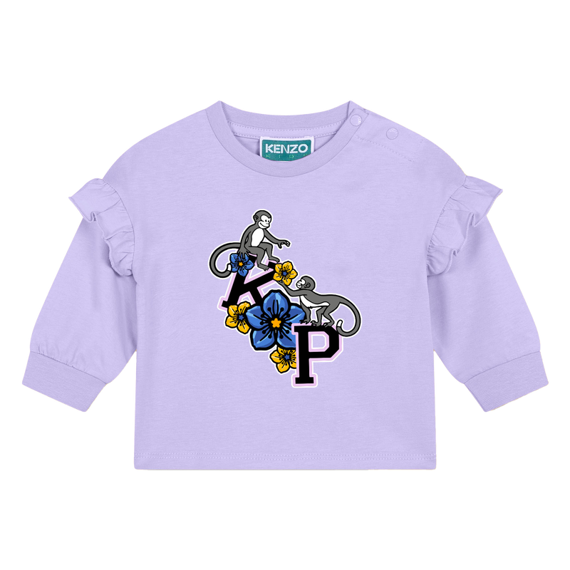T-shirt à manches longues KENZO KIDS 
                    FILLE