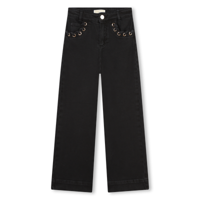 Jean ample &agrave; oeillets MICHAEL KORS FILLE