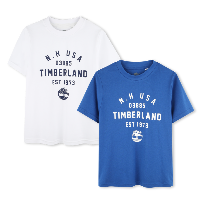 Lot de 2 T-shirts avec imprimé TIMBERLAND 
                    GARCON