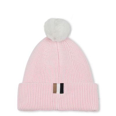 Bonnet tricot avec pompon BOSS FILLE
