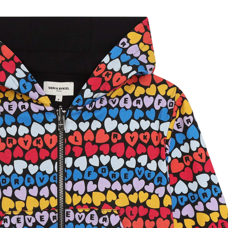 Sweat-shirt zippé à capuche SONIA RYKIEL 
                    FILLE