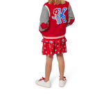 Jupe imprim&eacute;e &agrave; volants KENZO KIDS 
                    FILLE