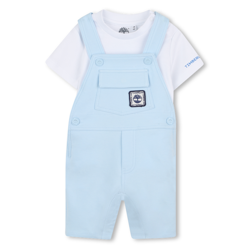 Ensemble T-shirt et salopette TIMBERLAND 
                    GARCON