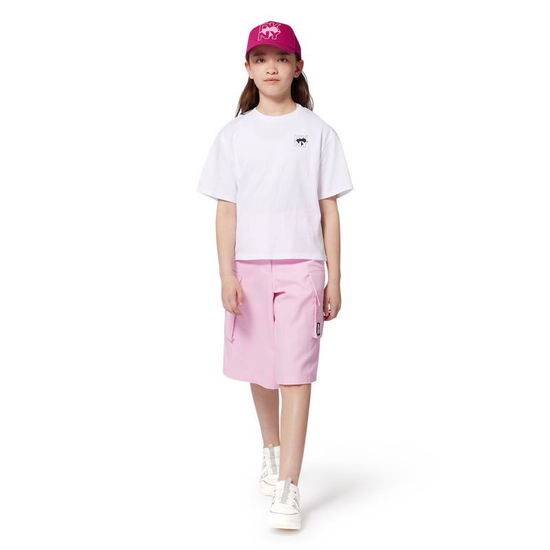 Baskets lacées bimatière DKNY 
                    FILLE