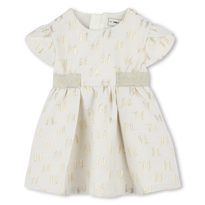 Robe de c&eacute;r&eacute;monie en jacquard KARL LAGERFELD KIDS FILLE