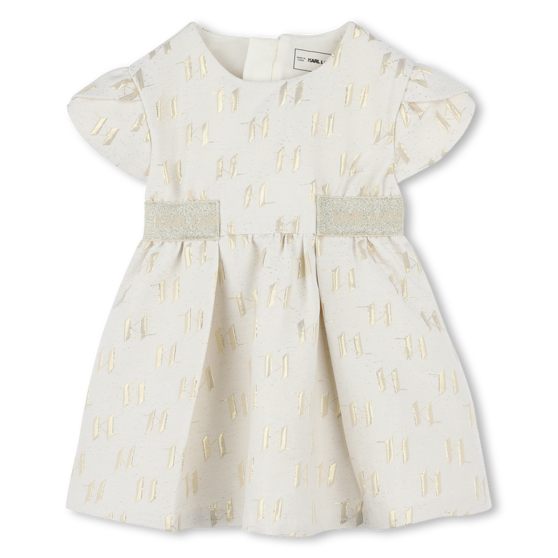 Robe de c&eacute;r&eacute;monie en jacquard KARL LAGERFELD KIDS 
                        FILLE