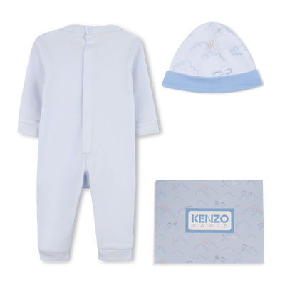 Ensemble combinaison + bonnet KENZO KIDS GARCON