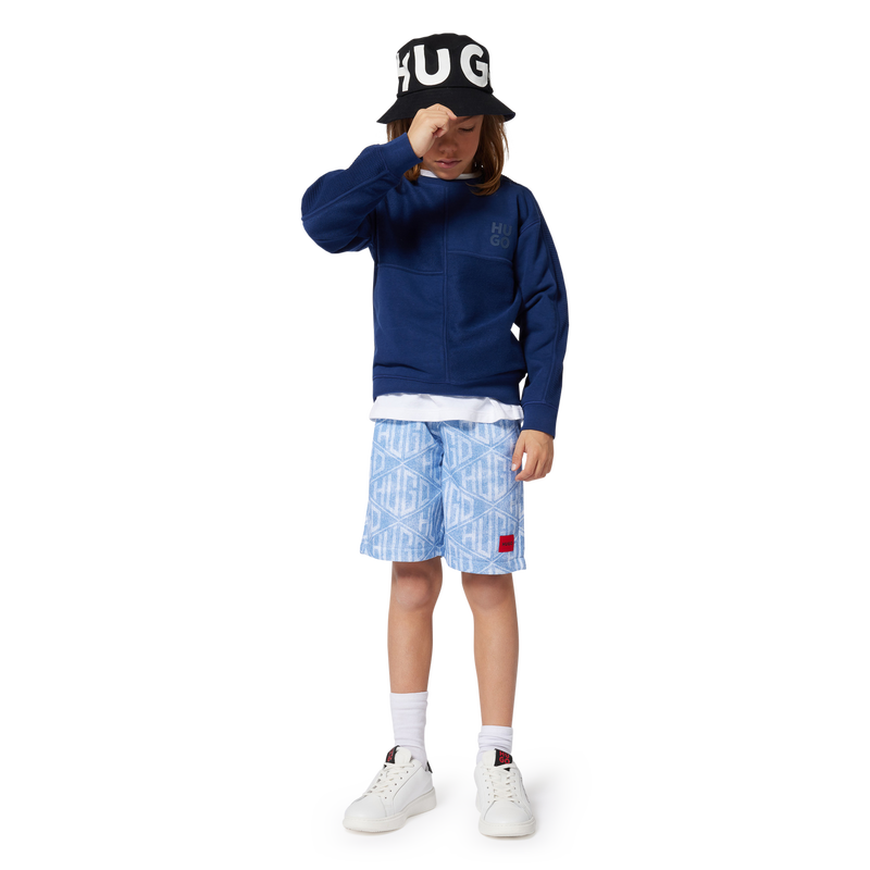 Bermuda de jogging effet jean Hugo 
                        GARCON