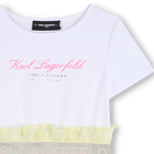 Robe manches courtes bi-matiere KARL LAGERFELD KIDS 
                    FILLE