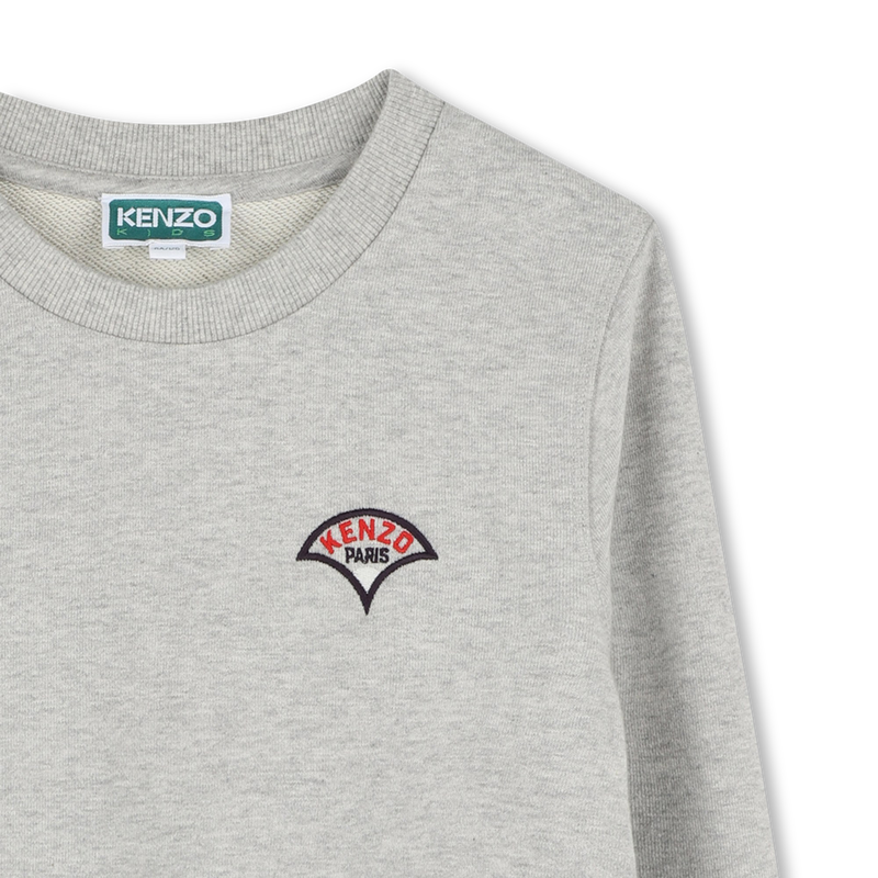 Sweat-shirt brodé en coton KENZO KIDS 
                    GARCON