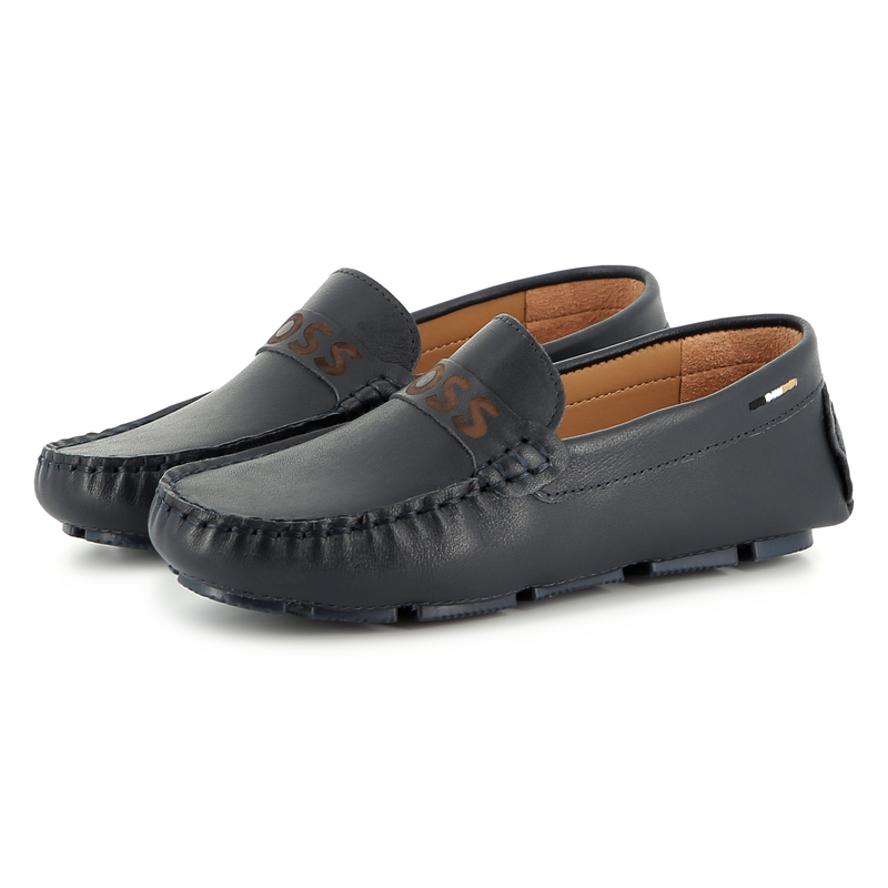 Mocassins en cuir de vachette BOSS 
                    GARCON