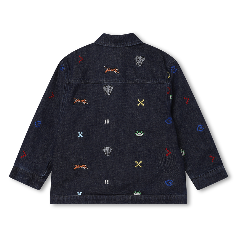 Veste brodée en jean KENZO KIDS 
                    GARCON