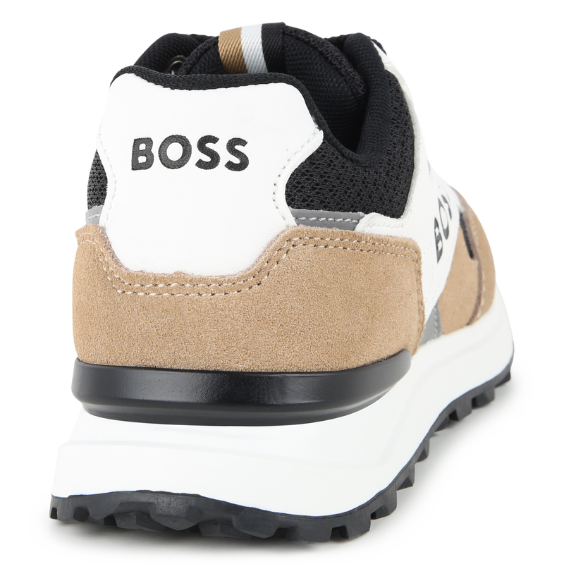 Baskets lacées en cuir de vachette BOSS 
                    GARCON