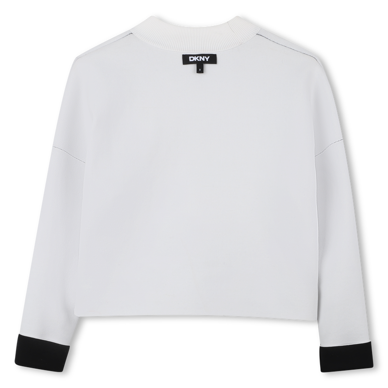 Pull réversible en tricot DKNY 
                    FILLE
