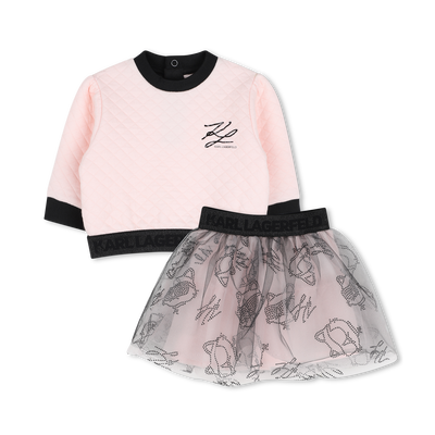 Ensemble Sweat-shirt et jupe KARL LAGERFELD KIDS FILLE