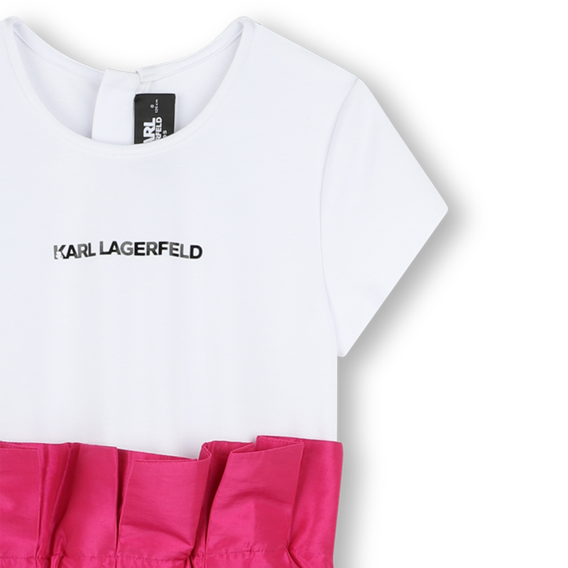 Robe de c&eacute;r&eacute;monie en taffetas KARL LAGERFELD KIDS 
                        FILLE