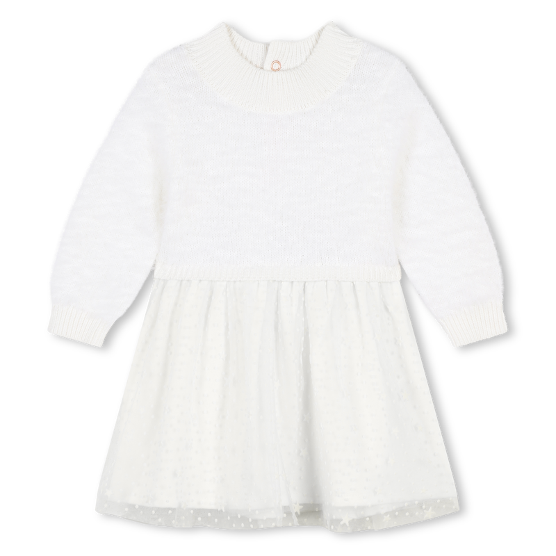 Robe bi-matière en tricot CARREMENT BEAU 
                    FILLE