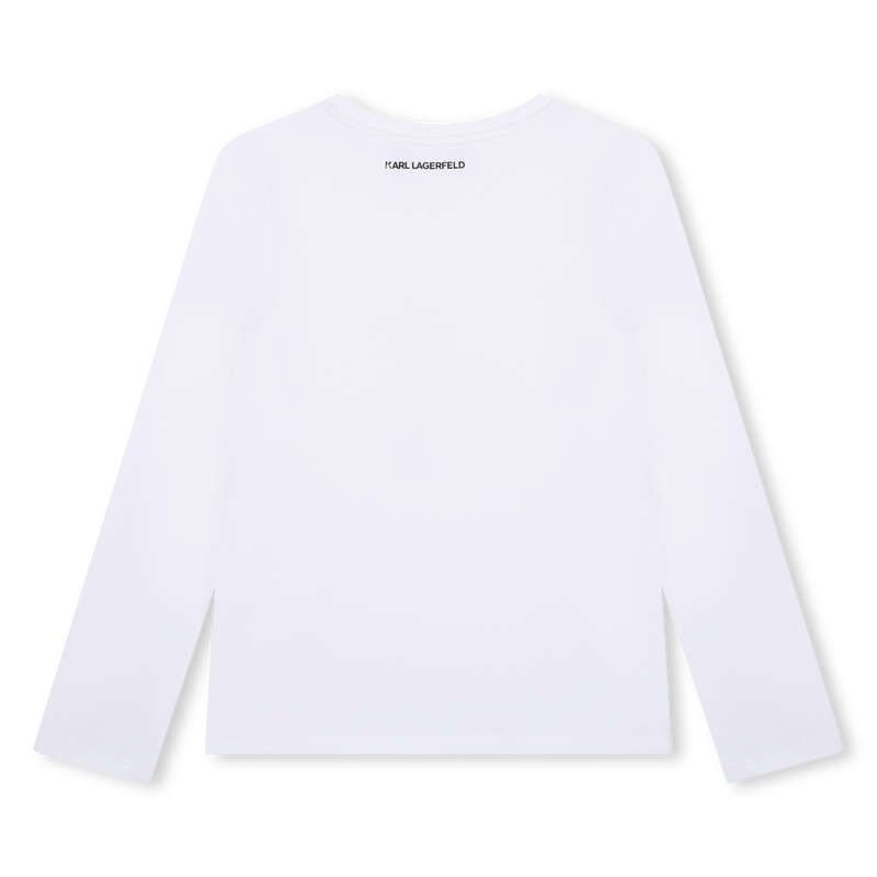 T-shirt avec imprim&eacute; plac&eacute; KARL LAGERFELD KIDS 
                        FILLE