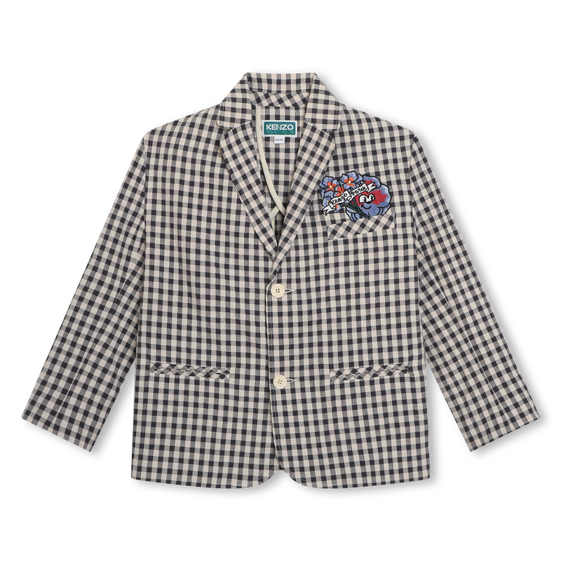 Veste de costume à carreaux KENZO KIDS 
                    GARCON