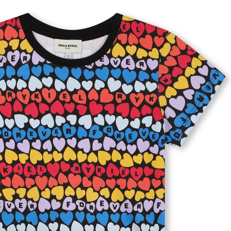 T-shirt imprimé coeurs SONIA RYKIEL 
                    FILLE